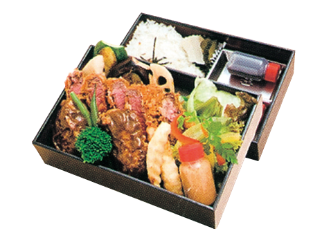和牛ハンバーグ＆国産牛フィレカツ弁当